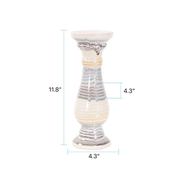 Gray Sierra Sands Candle Holder For Sale - Image 8 of 9