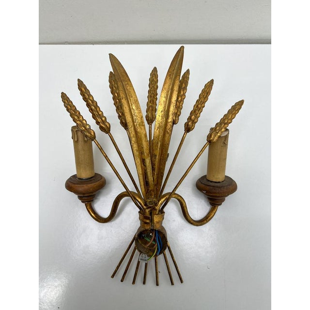 Sheaf of Wheat Wall Lamp in the style of Hans Kogl, 1960s For Sale - Image 10 of 12