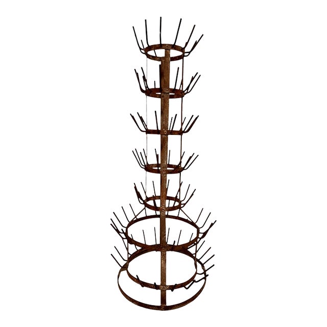 Antique French "Hérisson" Bottle Drying Rack For Sale