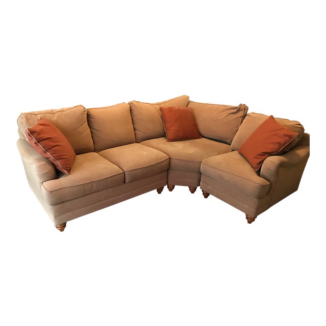 Microfiber Bassett Custom Sectional Chairish