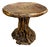 Late 20th Century Small Rustic Root Base Oval Side Table Cabin Cottage For Sale