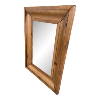 American 19th Century Antique Pine Mirror For Sale