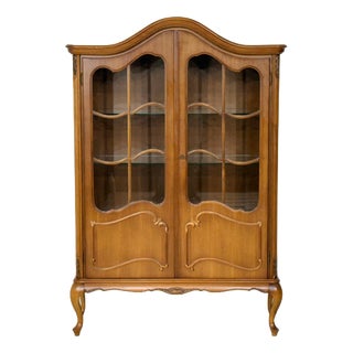 Baroque Display Cabinet in Wood For Sale