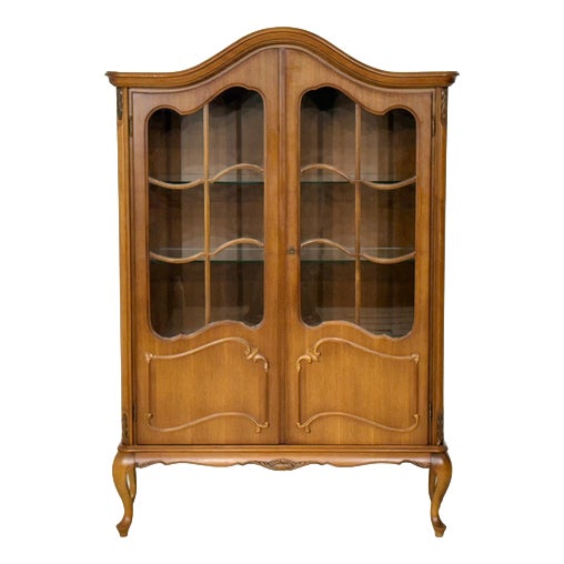 Baroque Display Cabinet in Wood For Sale