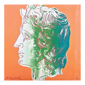 1986 Carnegie Museum of Art After Andy Warhol "Alexander the Great Orange" Lithograph