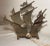 Antique Cold Painted Cast Iron Ship Sail Boat Nautical Table Boudoir Lamp Light For Sale - Image 9 of 10