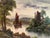Wood Early 20th Cen. Continental Landscape Painting in Period Frame For Sale - Image 7 of 12