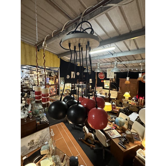 Eyeball Eight-Lights Pendant, 1970s For Sale - Image 6 of 9