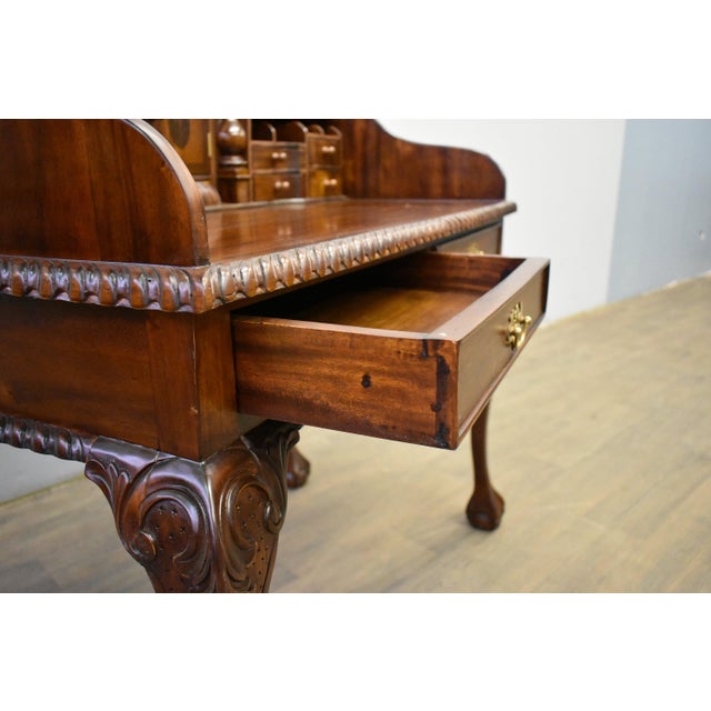 Victorian Legacy Escritoire Secretary Desk - Brown Walnut For Sale - Image 3 of 9