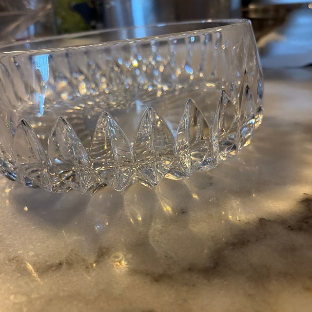 Vintage Gorham “Althea” Full Lead Crystal Bowl – New Old Stock – Made in West Germany – 7.5” For Sale - Image 11 of 12