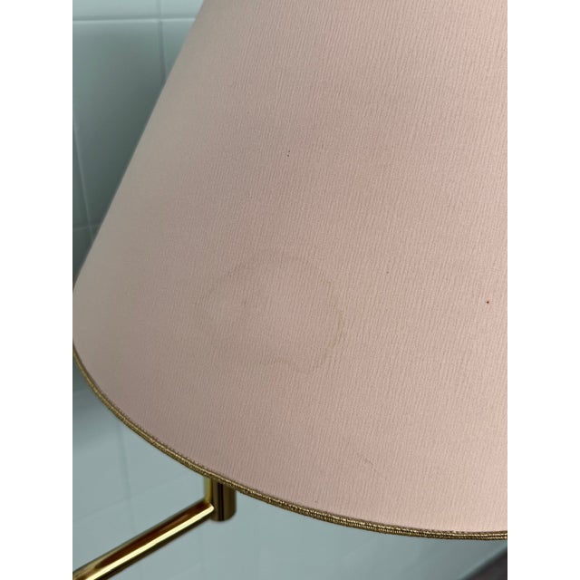 Italian Adjustable Floor Lamp in Brass Plated Metal from Cerva, 1980s For Sale - Image 6 of 14