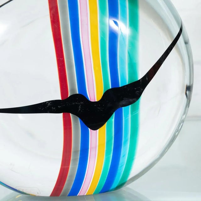 Glass Vintage Colorful Sommerso Murano Glass Sculpture For Sale - Image 7 of 10