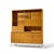 Mid-Century Modern Paul McCobb for Calvin Irwin Collection Mid Century Bleached Mahogany and Brass Credenza and Hutch For Sale - Image 3 of 15