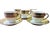 The Germany Alpine Greek Key T Gold Set is a vintage tea set featuring a round shape with a Greek key pattern. Made of...