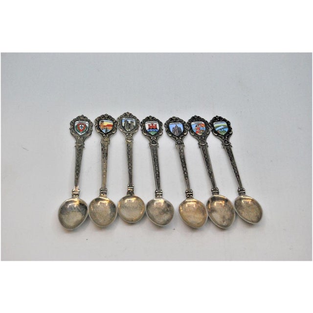 Spoons with Cities of Portugal, Set of 7 For Sale - Image 12 of 12