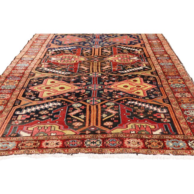 Late 19th Century Persian Heriz Rug, 04'06 X 11'09 For Sale - Image 4 of 10