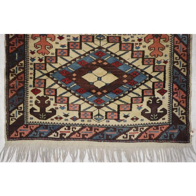 1950s Vintage Turkish Yagcibedir Rug, 1950s For Sale - Image 5 of 15