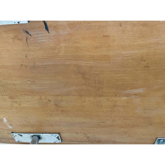 1970s Italian Ash & Nickel Desk For Sale - Image 16 of 16