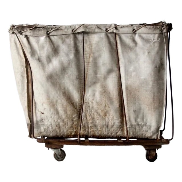 Vintage Shamrock Meese Laundry Cart For Sale