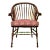 19th C. Windsor Style Accent Chair With Dolphin Head Arms For Sale