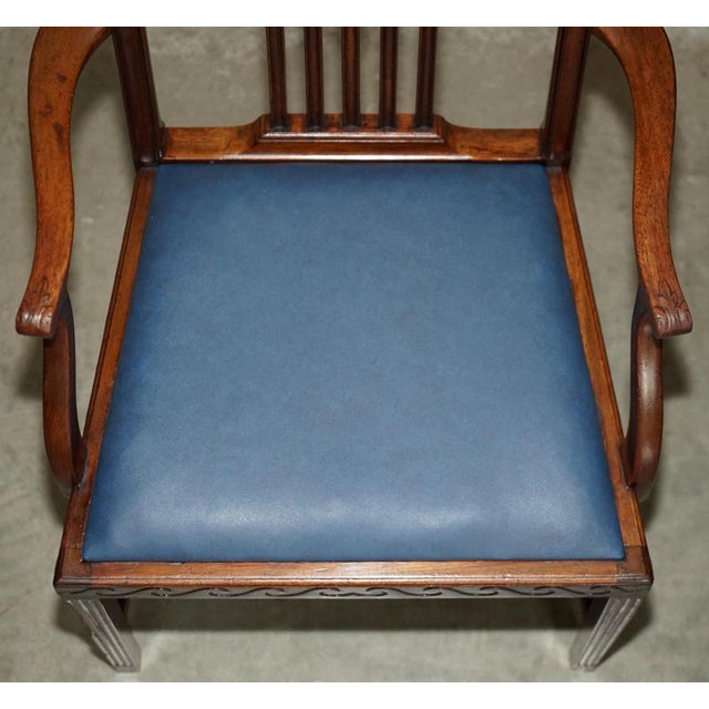 Antique English Victorian Hardwood Dining Chairs by James Jas Shoolbred, Set of 6 For Sale - Image 12 of 18