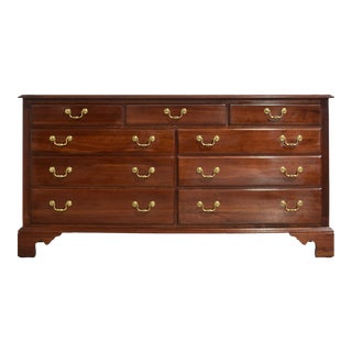 Vintage Chippendale Style Cherry Wood Dresser by Ethan Allen For Sale