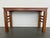 Brown 1990s Mixed Wood Console Table With Inlay Top For Sale - Image 8 of 12