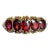 Antique Victorian 18k Gold 5 Stone Garnet Ring Size 6.25 For Sale