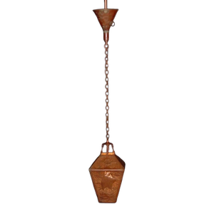 Contemporary Copper Folk Art Pendant Light
