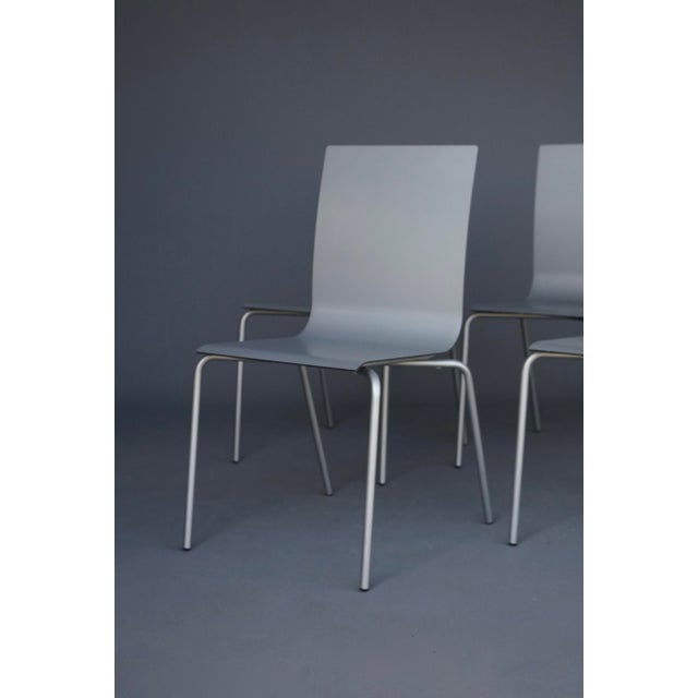 Minimalist Slim Shell Dining Chairs by Arik Levy for Ligne Roset, 2000s. Set of 4 For Sale - Image 11 of 16