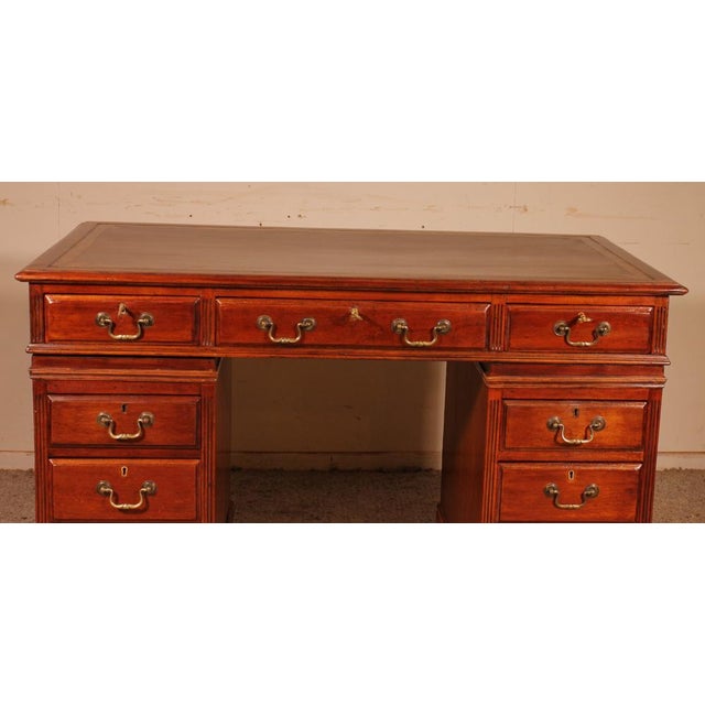 elegant small 19th century mahogany pedestal desk from partridge & cooper London Holborn Very beautiful pedestal desk...