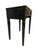 1970s Ebony Lacquered Faux Bamboo Side Table With Gilded Gold Trim For Sale - Image 9 of 11