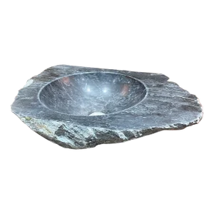 Hand Carved Black Marble Natural Stone Sink