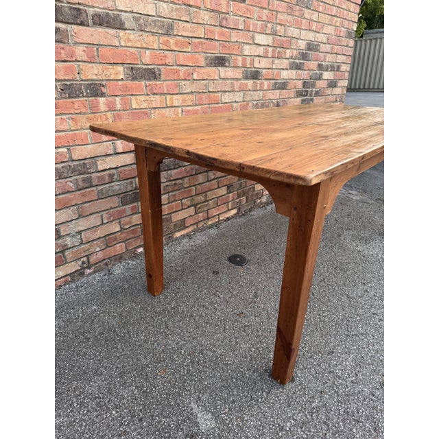 Wood 19th Century English Pine Table For Sale - Image 7 of 10