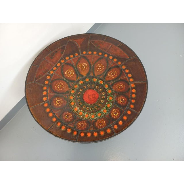 Vintage Round Coffee Table in Ceramic and Steel, 1960s For Sale - Image 4 of 16