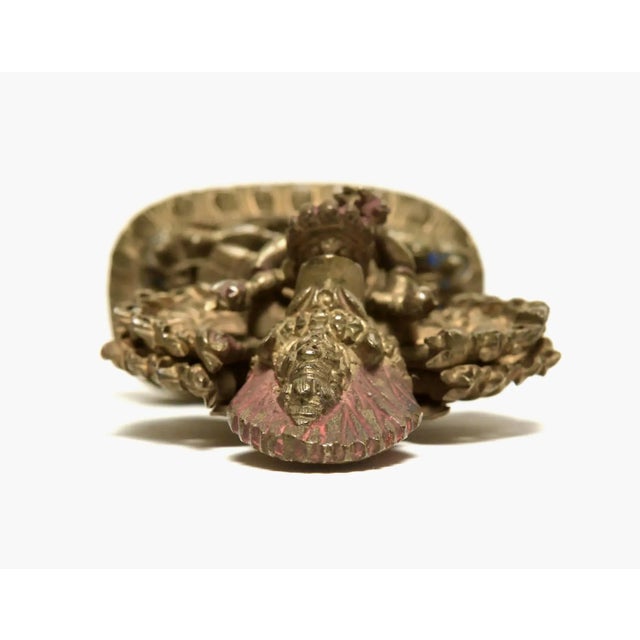 19th Century Sino-Tibetan Gilt Bronze Buddhist Statue For Sale - Image 4 of 9