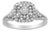 .925 Sterling Silver 1/3 Cttw Miracle Set Round-Cut Diamond Cocktail Ring (H-I Color, I1-I2 Clarity) - Size 8 For Sale