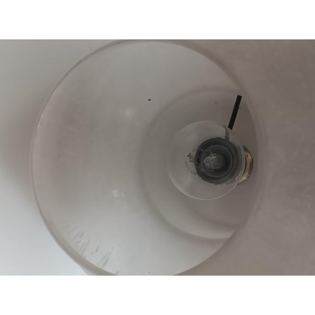 Frosted Murano Glass Mushroom Table Lamp, 1960s For Sale - Image 7 of 9