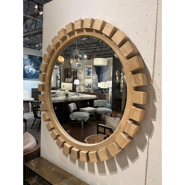 Modern Revelation Around the Block Mirror For Sale - Image 3 of 5