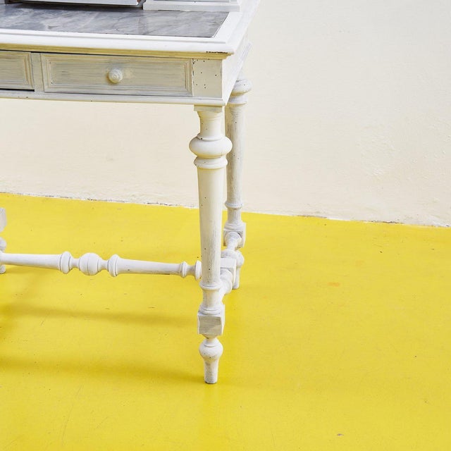 Make-Up Cabinet with Mirror and Marble, 1900s For Sale - Image 6 of 18