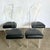 A bold statement in postmodern design, this set of four high-back dining chairs is crafted entirely from sculptural...