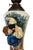 Early 20th Century Decorative Figural Ceramic and Glass Oil Lamp with Pulcinella For Sale - Image 5 of 11