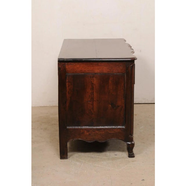 Brown 18th Century Rococo Period Serpentine Commode, France For Sale - Image 8 of 13