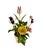 Hollywood Regency Vintage Italian Tole Potted Flowers / Floral Toleware Arrangement Sculpture With Tulip, Buttercup and Lily Blooms For Sale - Image 3 of 7