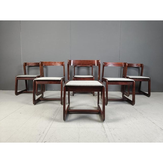 Mario Sabot Vintage Dining Chairs by Mario Sabot, 1970s, Set of 6 For Sale - Image 4 of 10