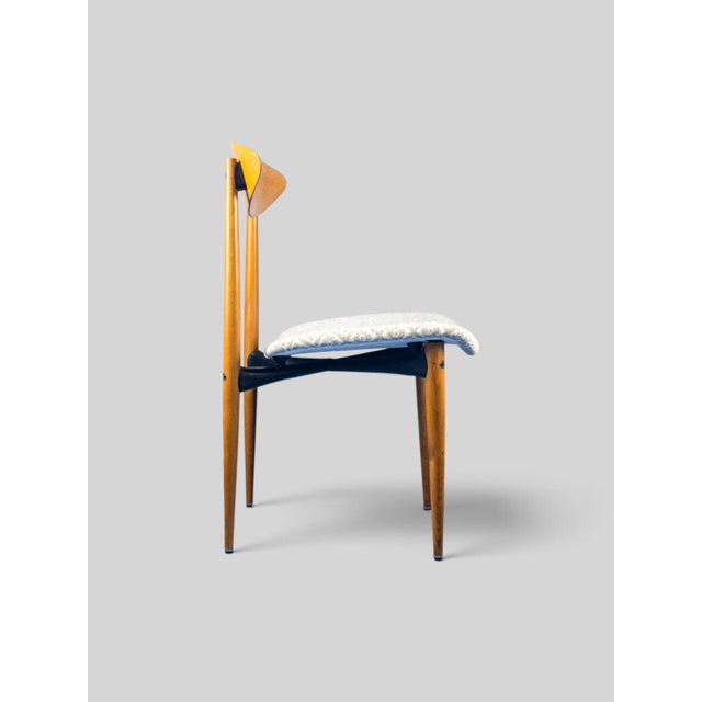 Mid-Century Italian Dining Chairs in Beech, Italy, 1960s, Set of 4 For Sale - Image 15 of 18