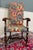 Antique Pair of Catalan Style Carved Oak Recently Upholstered Armchairs C. 1920s For Sale - Image 14 of 18