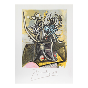 After Pablo Picasso, Vase De Fleurs, Lithograph Poster