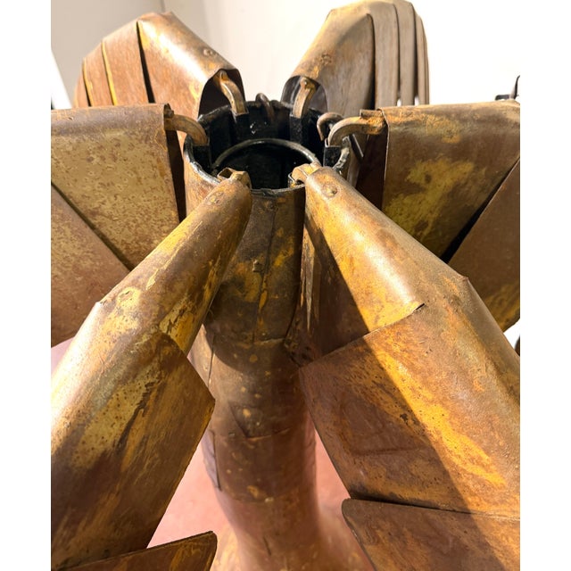 Brown Monumental Mexican Sculptural Iron Palm Tree Manner of Sergio Bustamante For Sale - Image 8 of 15