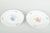 Meissen Two dinner plates, c. 1930s. Two porcelain plates, hand-painted with multicoloured floral decorations. Classic...